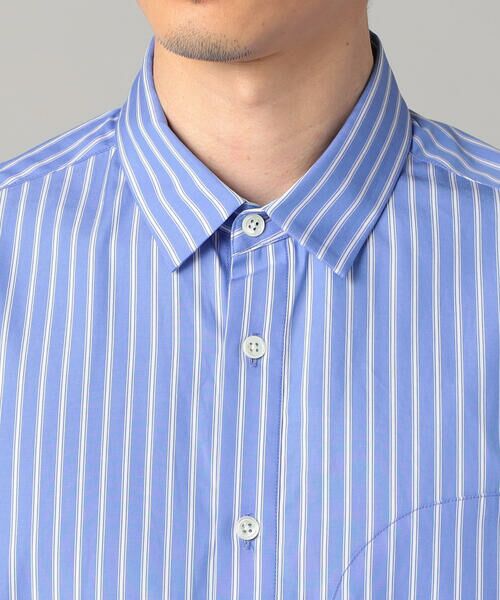 COMME CA MEN / コムサ・メン シャツ・ブラウス | ストライプビッグポケット シャツ | 詳細7