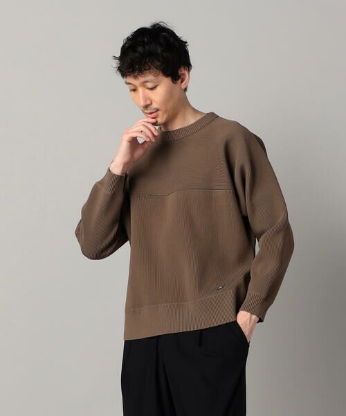 COMME CA MEN / コムサ・メン ニット・セーター | ワイドシルエット 片畦ニット | 詳細10