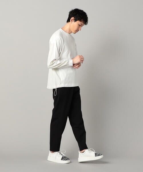 COMME CA MEN / コムサ・メン カットソー | 異素材切替 ロンT | 詳細1