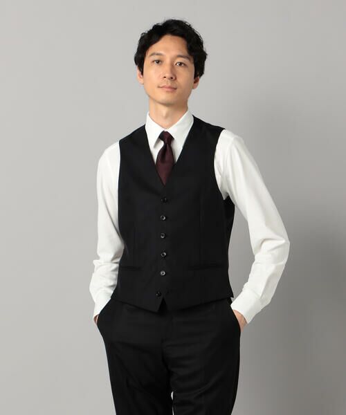 COMME CA MEN / コムサ・メン セットアップ | 【スリーピース対応】Super120's ウールギャバ ベスト | 詳細4