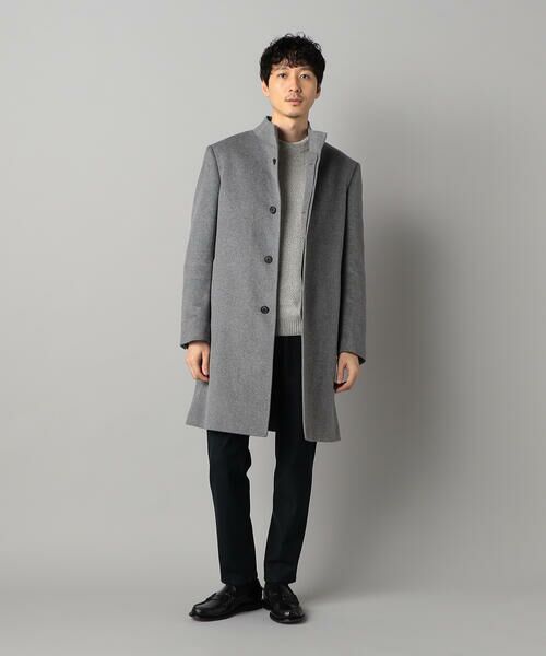 COMME CA MEN / コムサ・メン その他アウター | アンゴラビーバー イタリアンカラーコート | 詳細1