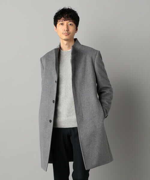 COMME CA MEN / コムサ・メン その他アウター | アンゴラビーバー イタリアンカラーコート | 詳細3