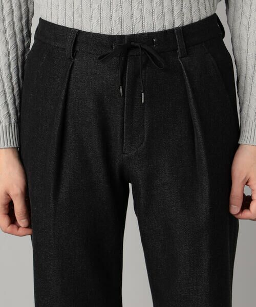 COMME CA MEN / コムサ・メン その他パンツ | 尾州産裏起毛 2WAYストレッチ タックパンツ | 詳細10