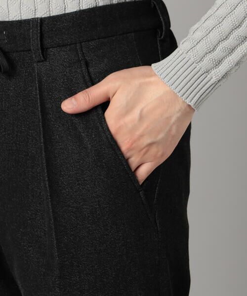 COMME CA MEN / コムサ・メン その他パンツ | 尾州産裏起毛 2WAYストレッチ タックパンツ | 詳細12