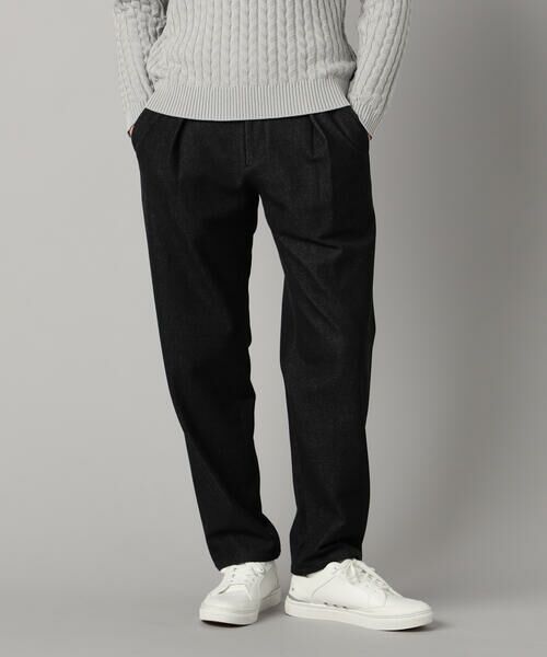 COMME CA MEN / コムサ・メン その他パンツ | 尾州産裏起毛 2WAYストレッチ タックパンツ | 詳細5