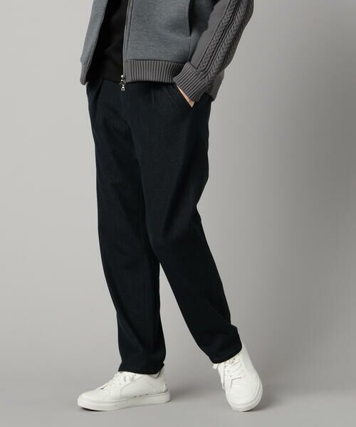 COMME CA MEN / コムサ・メン その他パンツ | 尾州産裏起毛 2WAYストレッチ タックパンツ | 詳細16
