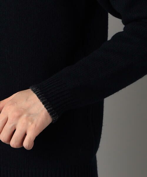 COMME CA MEN / コムサ・メン ニット・セーター | ブランケットステッチ クルーネックニット | 詳細14