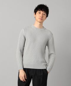 COMME CA MEN / コムサ・メン ニット・セーター | リンクスジャカード クルーネックニット