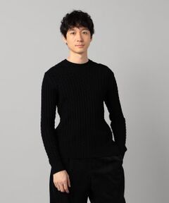 COMME CA MEN / コムサ・メン ニット・セーター | リンクスジャカード クルーネックニット