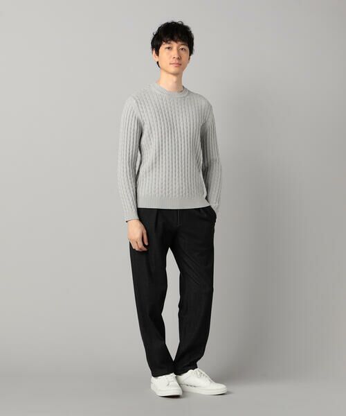COMME CA MEN / コムサ・メン ニット・セーター | リンクスジャカード クルーネックニット | 詳細1