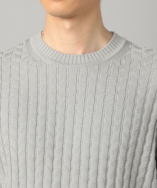 COMME CA MEN / コムサ・メン ニット・セーター | リンクスジャカード クルーネックニット | 詳細7