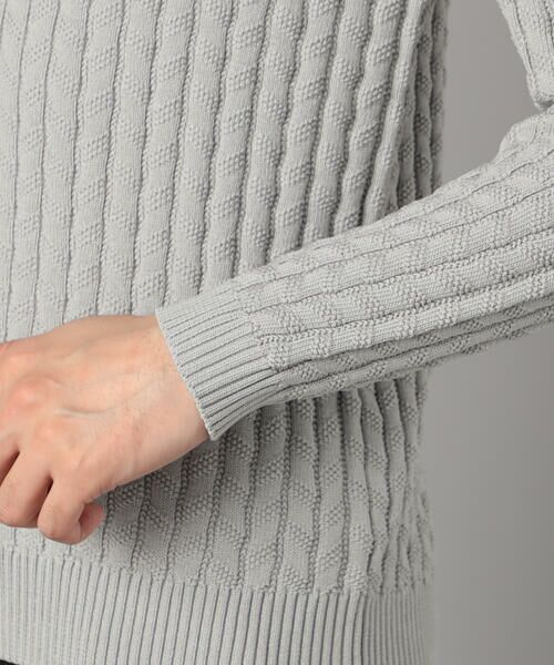 COMME CA MEN / コムサ・メン ニット・セーター | リンクスジャカード クルーネックニット | 詳細8