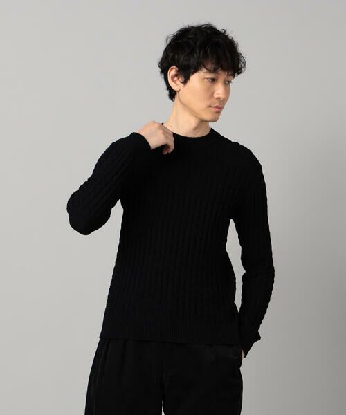 COMME CA MEN / コムサ・メン ニット・セーター | リンクスジャカード クルーネックニット | 詳細14