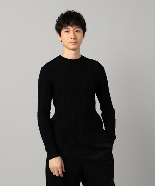 COMME CA MEN / コムサ・メン ニット・セーター | リンクスジャカード クルーネックニット | 詳細15