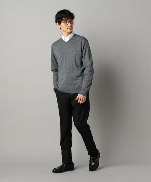 COMME CA MEN / コムサ・メン ニット・セーター | 「FILIVIVI」天竺Vネックニット | 詳細1