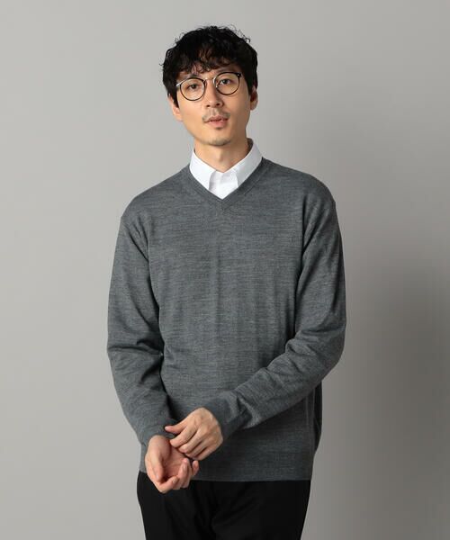 COMME CA MEN / コムサ・メン ニット・セーター | 「FILIVIVI」天竺Vネックニット | 詳細3