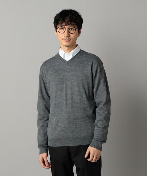COMME CA MEN / コムサ・メン ニット・セーター | 「FILIVIVI」天竺Vネックニット | 詳細5