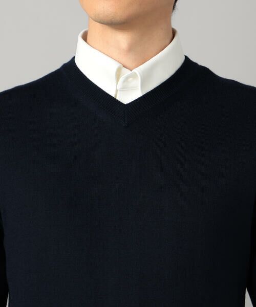 COMME CA MEN / コムサ・メン ニット・セーター | 「FILIVIVI」天竺Vネックニット | 詳細16
