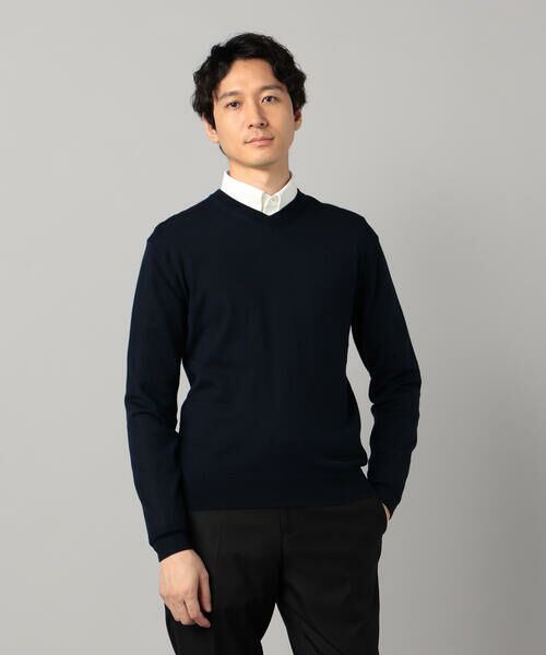 COMME CA MEN / コムサ・メン ニット・セーター | 「FILIVIVI」天竺Vネックニット | 詳細12