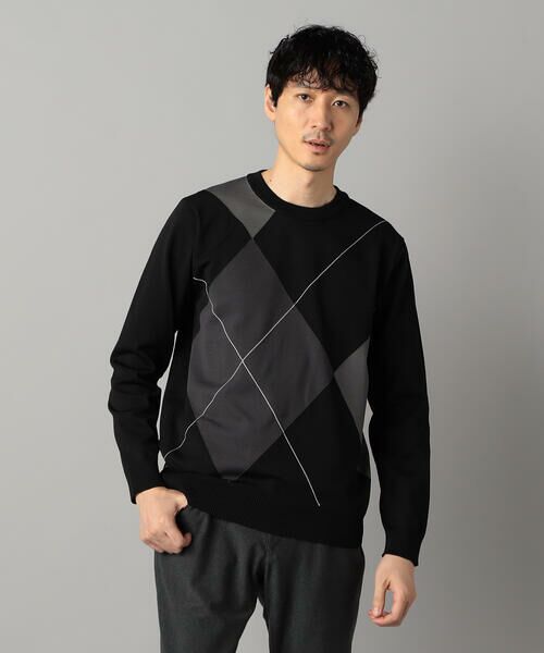 COMME CA MEN / コムサ・メン ニット・セーター | アーガイル柄 クルーネックニット | 詳細9