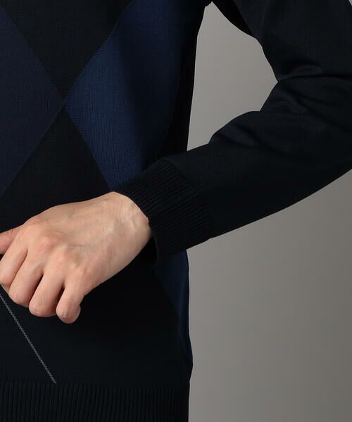 COMME CA MEN / コムサ・メン ニット・セーター | アーガイル柄 クルーネックニット | 詳細19