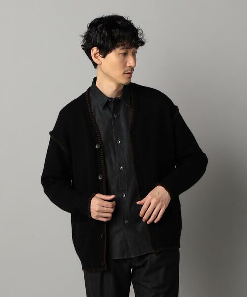 COMME CA MEN / コムサ・メン カーディガン・ボレロ | ブランケットステッチ カーディガン | 詳細4