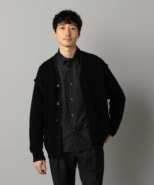 COMME CA MEN / コムサ・メン カーディガン・ボレロ | ブランケットステッチ カーディガン | 詳細5