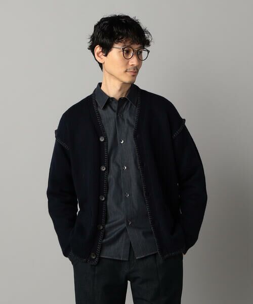 COMME CA MEN / コムサ・メン カーディガン・ボレロ | ブランケットステッチ カーディガン | 詳細11
