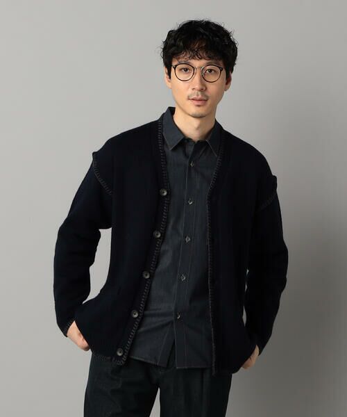 COMME CA MEN / コムサ・メン カーディガン・ボレロ | ブランケットステッチ カーディガン | 詳細9