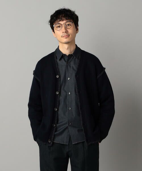 COMME CA MEN / コムサ・メン カーディガン・ボレロ | ブランケットステッチ カーディガン | 詳細10