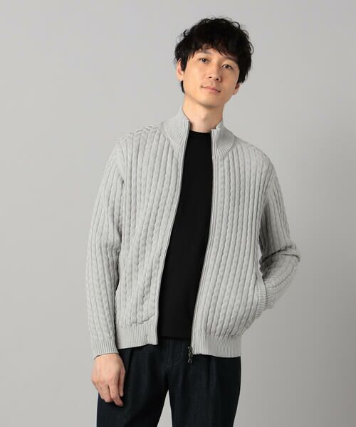 COMME CA MEN / コムサ・メン カーディガン・ボレロ | リンクスジャカード ドライバーズニット | 詳細3