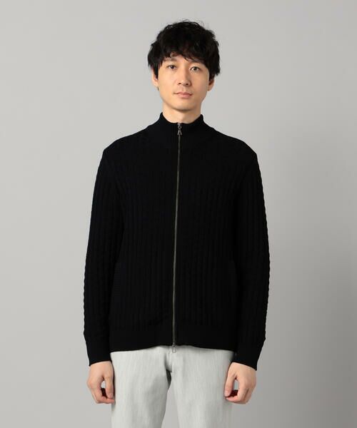 COMME CA MEN / コムサ・メン カーディガン・ボレロ | リンクスジャカード ドライバーズニット | 詳細10