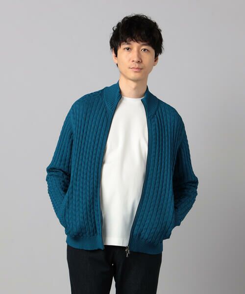 COMME CA MEN / コムサ・メン カーディガン・ボレロ | リンクスジャカード ドライバーズニット | 詳細21