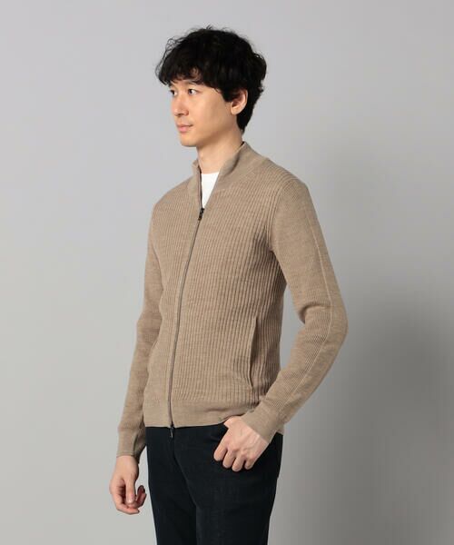 COMME CA MEN / コムサ・メン カーディガン・ボレロ | 「FILIVIVI」ドライバーズニット(ベージュ)