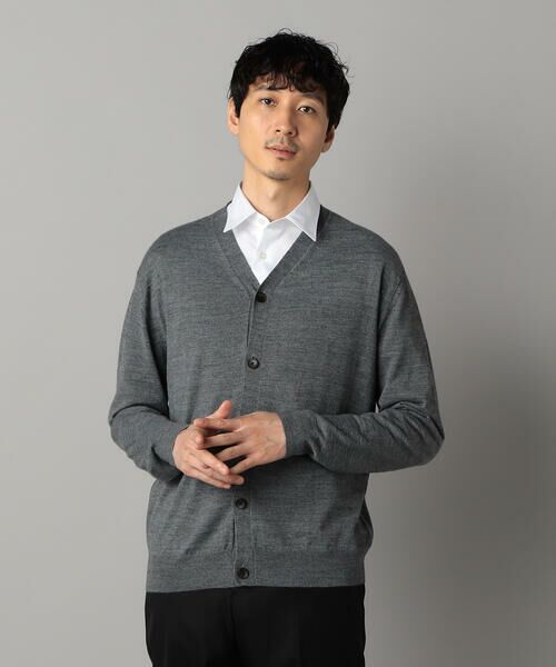 COMME CA MEN / コムサ・メン カーディガン・ボレロ | 「FILIVIVI」天竺カーディガン(グレー)