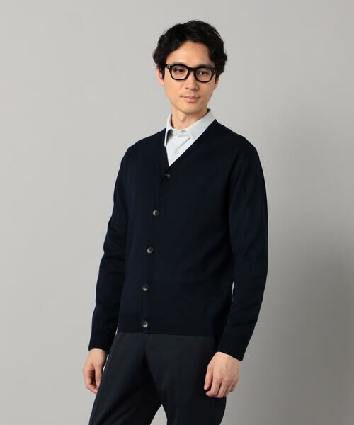 COMME CA MEN / コムサ・メン カーディガン・ボレロ | 「FILIVIVI」天竺カーディガン(ネイビー)