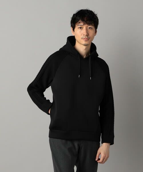 COMME CA MEN / コムサ・メン パーカー | ニットコンビ プルオーバーパーカ | 詳細5