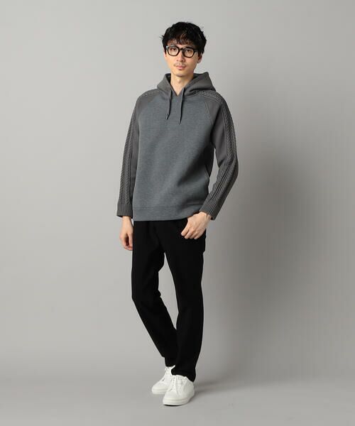 COMME CA MEN / コムサ・メン パーカー | ニットコンビ プルオーバーパーカ | 詳細7