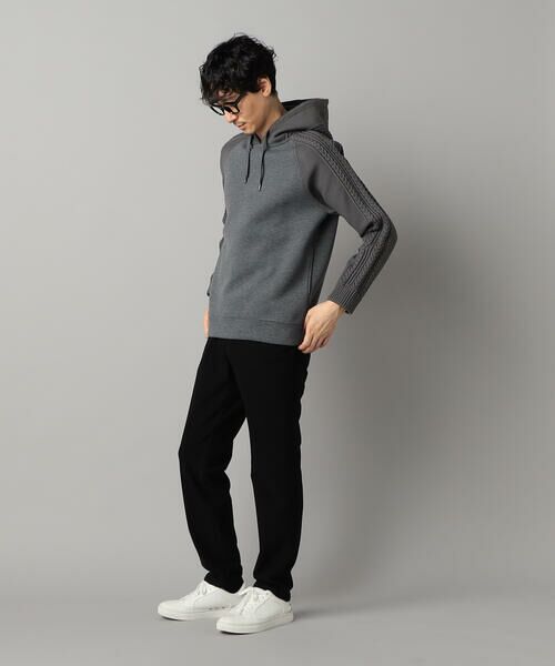 COMME CA MEN / コムサ・メン パーカー | ニットコンビ プルオーバーパーカ | 詳細8