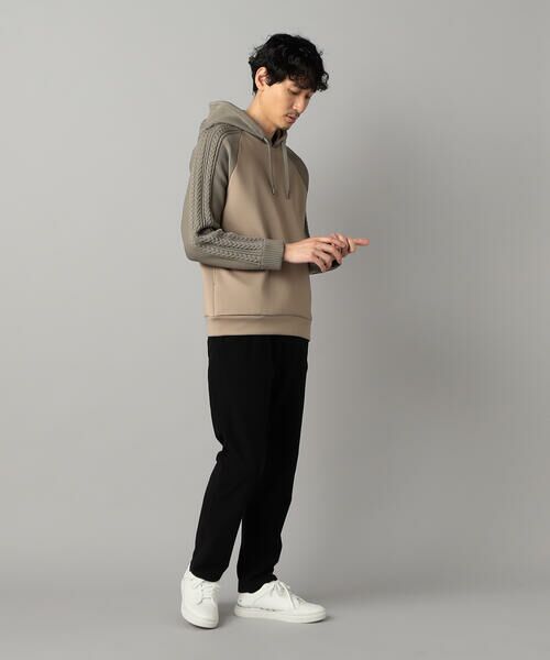 COMME CA MEN / コムサ・メン パーカー | ニットコンビ プルオーバーパーカ | 詳細13