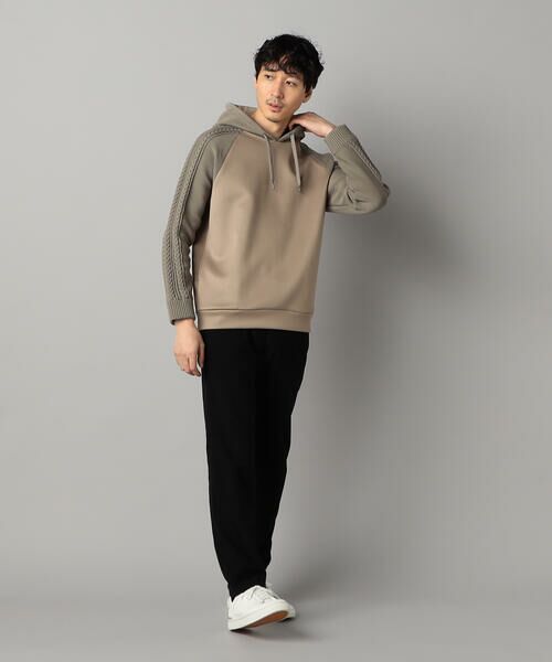 COMME CA MEN / コムサ・メン パーカー | ニットコンビ プルオーバーパーカ | 詳細14
