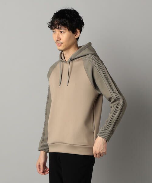 COMME CA MEN / コムサ・メン パーカー | ニットコンビ プルオーバーパーカ | 詳細15