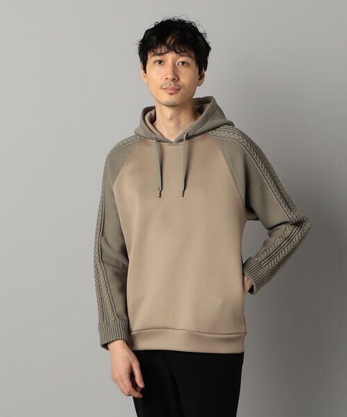 COMME CA MEN / コムサ・メン パーカー | ニットコンビ プルオーバーパーカ | 詳細16