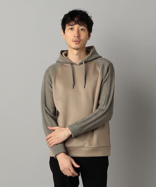 COMME CA MEN / コムサ・メン パーカー | ニットコンビ プルオーバーパーカ | 詳細17