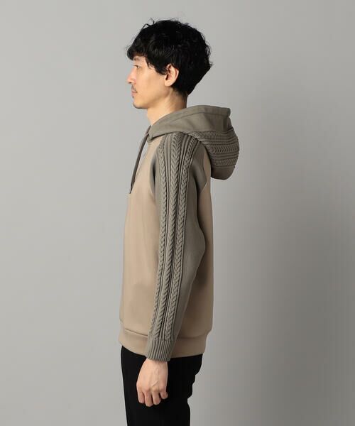 COMME CA MEN / コムサ・メン パーカー | ニットコンビ プルオーバーパーカ | 詳細19