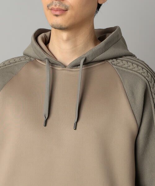 COMME CA MEN / コムサ・メン パーカー | ニットコンビ プルオーバーパーカ | 詳細21
