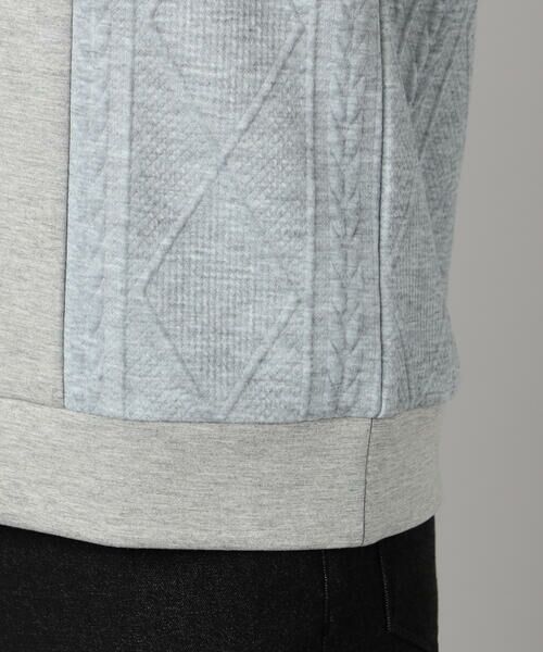 COMME CA MEN / コムサ・メン カットソー | ケーブルコンビ プルオーバー | 詳細11