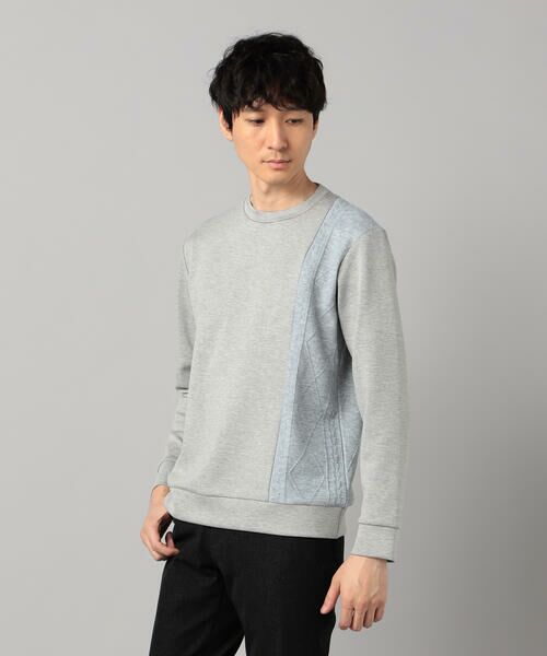 COMME CA MEN / コムサ・メン カットソー | ケーブルコンビ プルオーバー | 詳細4