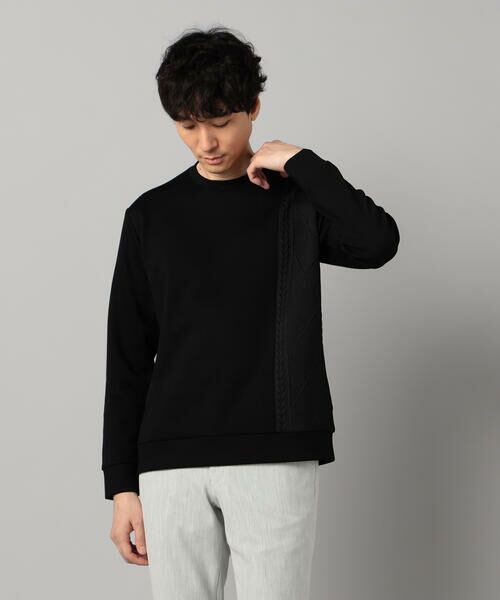 COMME CA MEN / コムサ・メン カットソー | ケーブルコンビ プルオーバー | 詳細17