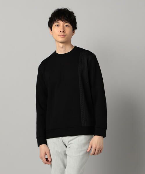 COMME CA MEN / コムサ・メン カットソー | ケーブルコンビ プルオーバー | 詳細19